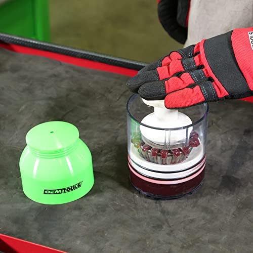 OEMTOOLS 26540 Bearing Packer, Wheel Bearing Grease Packer Without the Mess, Works with Bearings Up to 3-1/2 Inch Diameter, Transparent Grease Cup, Portable Shop Tool