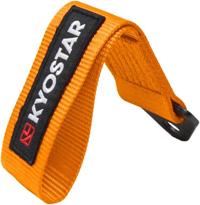 Kyostar Universal Racing Tow Strap for Front or Rear Bumper Towing Hooks, High Strength Tow Straps, Upgrade Version (Orange)
