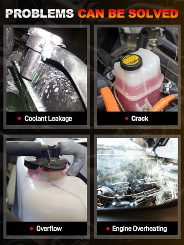 Engine Radiator Coolant Reservoir Expansion Tank with Cap