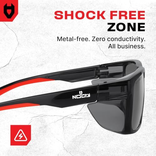 NoCry Z87 Safety Glasses With Side Shields, Anti-Fog Sunglasses For Men