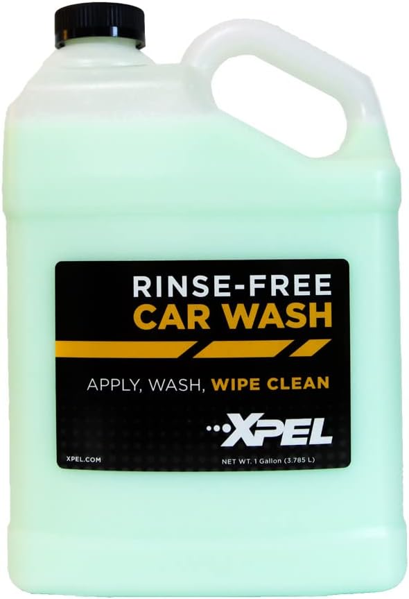 XPEL Rinse Free Car Wash – 1 Gallon Concentrate, Waterless Car Wash Solution, Scratch-Free, Eco-Friendly, Safe for Ceramic Coating, Cars, Trucks, Boats & Motorcycles