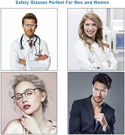 SQIMZAR Safety Glasses Goggles For Women Nurses Protective Eyewear,Anti Fog Safety Goggles
