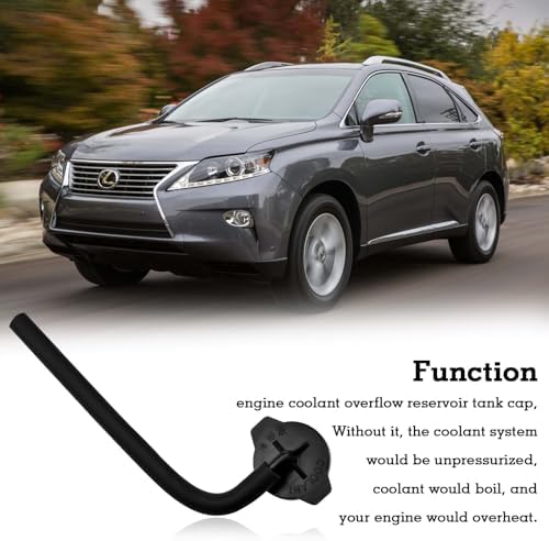 16405-0P040 Coolant Reservoir Cap Fit for 2011-2017 Toyota Sienna, 2010-2015 Lexus RX350 RX450h Replaces 16405-31070