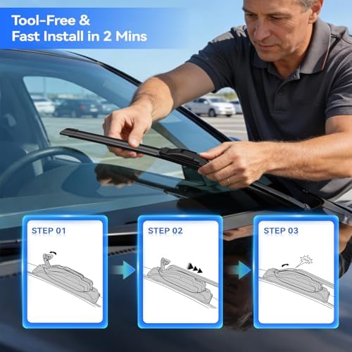 22 Wiper Blades 2 PACK Replacement for Dodge Ram 1500 2009-2010