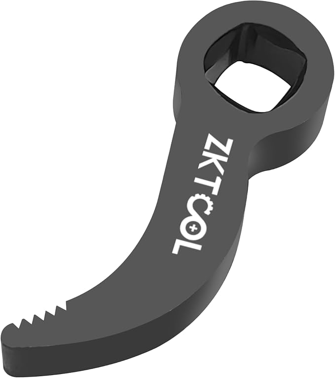 ZKTOOL 6PC Pry Bar Wrench Adaptor Head Kit,Crowbar Adapter Head Tools, The Square Outline Does Not Slip Easily, Includes 1/2" 3/8" 1/4" D 4pt/8pt (Square) Profile