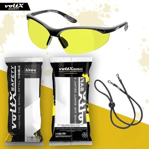 voltX CONSTRUCTOR Yellow Full Lens Reading Safety Glasses +2.5 Dioptre
