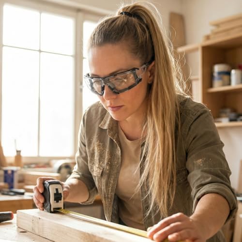 UKNOW Safety Glasses - Anti Fog Wraparound Lenses - Removable Foam Gasket - ANSI Z87.1 Protective Eyewear - Impact Resistant