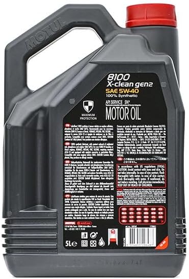 Motul - 109762 - Motul 109762 8100 X-CLEAN GEN2 5W-40 4X5L