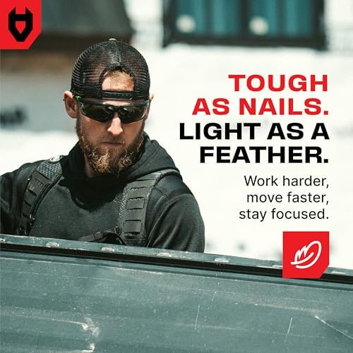 NoCry Safety Glasses with Clear Anti Fog Scratch Resistant Wrap-Around Lenses and No-Slip Grips, UV Protection. Adjustable (Black & Green Tinted 10-pack)