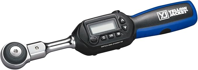 Yellow Jacket 60624 Digital Adjustable Torque Wrench with Ratchet Head