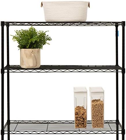 14x36x54 Inch 4-Shelf Storage Shelves Heavy Duty Shelving Unit for Kitchen Metal Shelves Garage Organizer Wire Rack Shelving Storage Unit Shelf Adjustable Utility NSF Certification Commercial