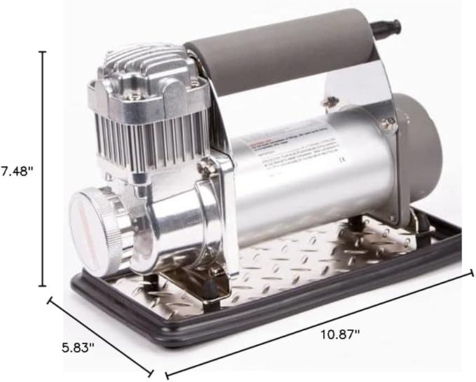 VIAIR 400P - 40045, Automatic Function Portable Compressor Kit, Tire Pump, Truck/SUV Tire Inflator, Silver, For up to 35 Inch Tires