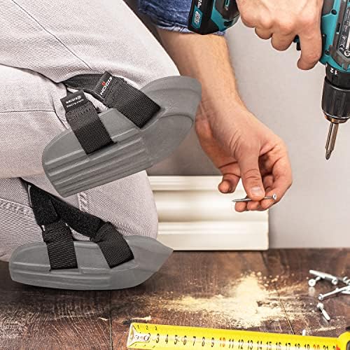 NoCry Foam Knee Pads for Work — Waterproof and Lightweight Knee Pads for Cleaning, and Easy Fit Knee Pads for Gardening with Adjustable Straps — Perfect Work Knee Pads for Women