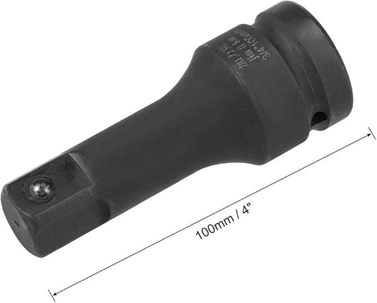 uxcell 3/4" Drive by 4" Impact Extension Bar for Use with Air Impact Wrenches, Breaker Bars, Ratchets, CR-MO Steel