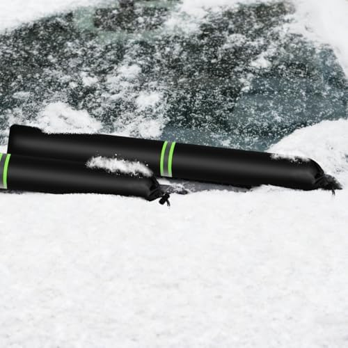 4Pcs Wiper Blade Protectors, 25.5x3.9in Polyester Car Windshield Wiper Covers, 210D Waterproof Rain and Bird Droppings RV Windshield Cover for Cars SUVs and Trucks