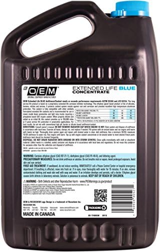 Recochem OEM 86-174BOEM Blue Premium Antifreeze Concentrate Extended Life BLUE, 1 gallon, 1 Pack