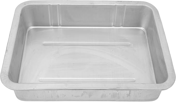 Hapivida Oil Drain Pan, Universal Metal Oil Change Container with Easy Grip Edges 10L Capacity for Cars Motorcycles Boats, Durable Construction for Professional Mechanics and DIY Enthusiasts