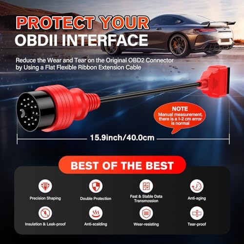 Autel Original 20 Pin to 16 Pin OBD2 Cable for BMW