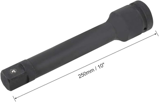 uxcell 1" Drive by 10" Impact Extension Bar for Use with Air Impact Wrenches, Breaker Bars, Ratchets, CR-MO Steel