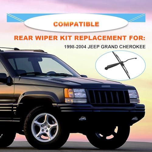 Grand Cherokee 1998-2004 Rear Windshield Wiper Blade Kits, 2 Pack, OEM 5102882AA
