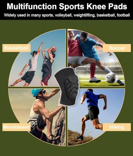 Volleyball Knee Pads for Women Men Wrestling Knee Pads Wrestling Gear, Soft EVA Crash Pad Collision Avoidance Knee Sleeve, Snowboarding Gear Knee Protector Soft Knee Pad for Work Football Dance Roller Skating (Small)