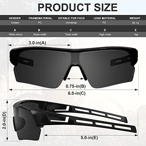 Tinted Safety Glasses for Men, ANSI Z87.1& UV Eye Protection Glasses