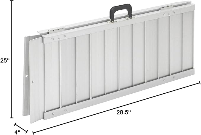 Drive Medical STDS1093 Portable Wheelchair and Scooter Ramp, 2 Feet