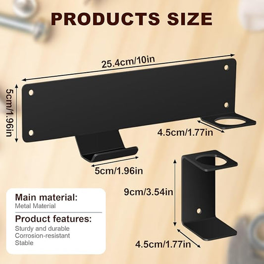 Upriver Floor Jack Stand Wall Mount, Car Hydraulic Trolley Jack Stands Holder, Wall Storage Rack Mounts Brackets Organizer Trailer Accessories Tool