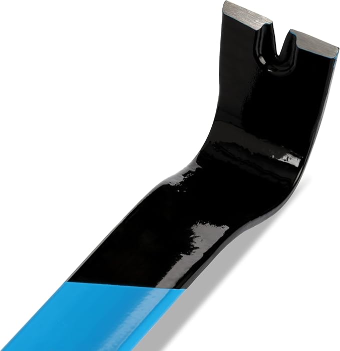 OX Pro 21" Flat Pry Bar - Heat Treated Forged Steel Flat Bar with Powder Coated Finish - Long Crowbar Tool - Pata De Cabra