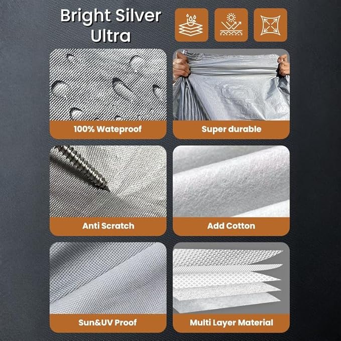 Large Sedan Car Cover Waterproof All Weather Carpa para Carro Outdoor Car Cover for Automobiles Scratch Free Cotton Fit Buick Riviera FIT Under 219"
