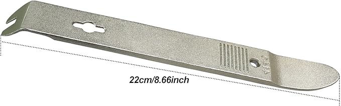 4140 Steel Pry Bar Tool, Multi-Function Trim Removal Tool for Compact Panel, Bumper Retainer Clips, Auto Trim Interior, Sheet Metal, Fasteners