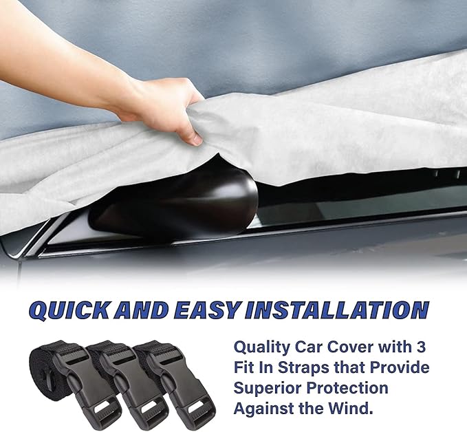 iCarCover Premium Car Cover for 1983-1992 Mazda 626 Heavy Duty Waterproof All-Weather Automobiles Custom Fit Indoor Outdoor UV Snow Protection Covers with Straps and Bag