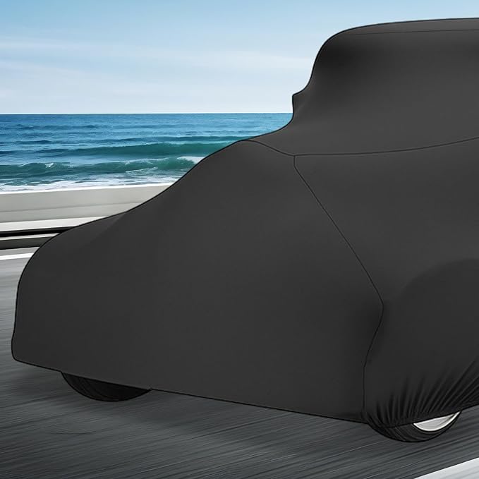 Indoor Car Cover Compatible with 1914-1927 Ford Model T, Stretch Satin Dust-Proof Protection Ultimate Custom Full Car Cover for Underground Garage, Car Show