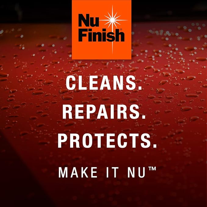 5-in-1 Complete Detailer Spray with Towel by Nu Finish, Preserves and Protects Car Detailing, Includes 1 Microfiber Towel, 22 Oz Spray