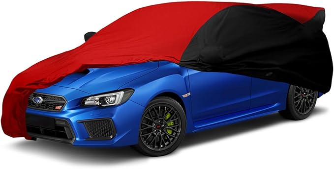Indoor Car Cover Replacement for 2007-2024 Subaru Impreza WRX Sti, Luxurious Stretch Satin Custom-fit Indoor Car Cover for Dust-Proof, Underground Garage, Car Show