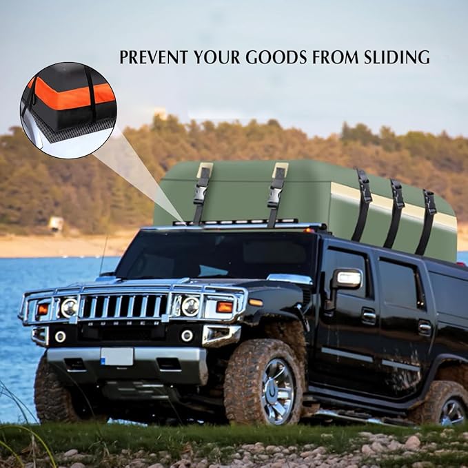 Car Roof Rack Pads, 47" X 40" Vehicle Rooftop Cargo Bag Protective Mat, Non-Slip Automotive Roof Cushioned Protection Layer Accessories, Universal for SUV, Sedan, Truck (Black)