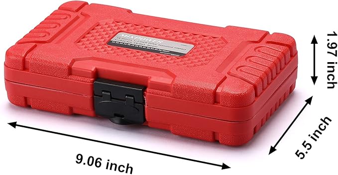 MIXPOWER 14 Pieces 1/2-Inch Drive Shallow Impact Socket Set, 11-32mm, CR-V, Metric, 6 Point, Shallow, 14 Pieces 1/2" Dr. Shallow Socket