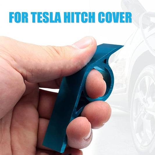 2Pcs Hitch Cover Removal Tool Fit for Tesla Model Y 4 Inch Aluminum Alloy Pry Bar Set Non-Marring Car Trim Removal Prybar Set for Garage Car Repair Shop