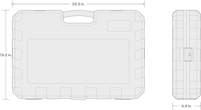 TEKTON 1/2 Inch Drive Shallow and Deep 6-Point Impact Socket Set with Case, 87-Piece (5/16-1-1/4 in., 8-32 mm) | SID92407