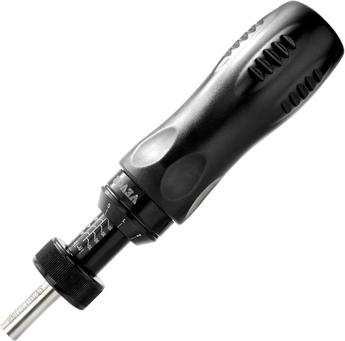VEVOR Torque Screwdriver, 1/4" Drive Screwdriver Torque Wrench, Electrician Torque Screwdriver with Scale, 10-70 in/lbs Torque Range, 1 in-lbs Torque Increment Torque Screwdriver with Bits & Case