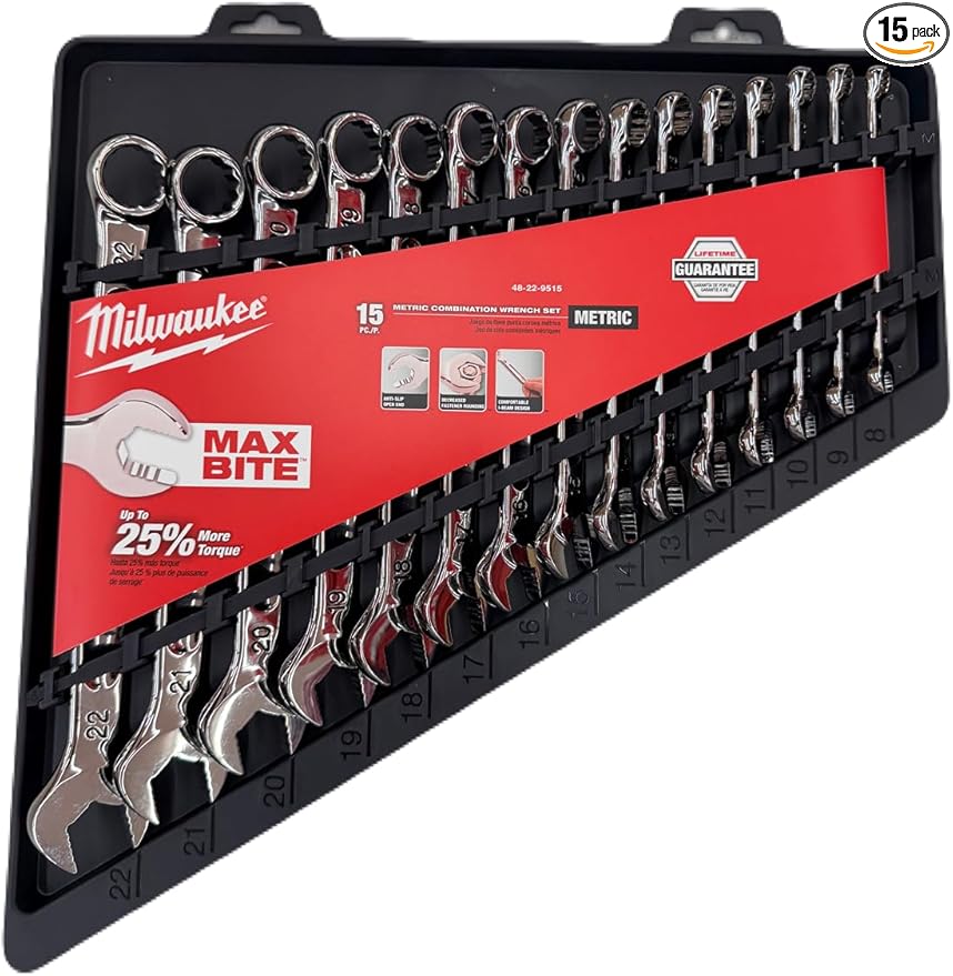 MLW48-22-9515 Combination Wrench Set, Metric