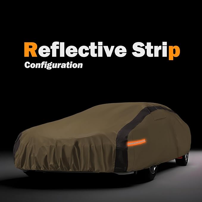 Car Cover Waterproof All Weather Compatible with Jeep Grand Cherokee, Outdoor Anti-UV Sun Rain Protection Full Exterior Cover