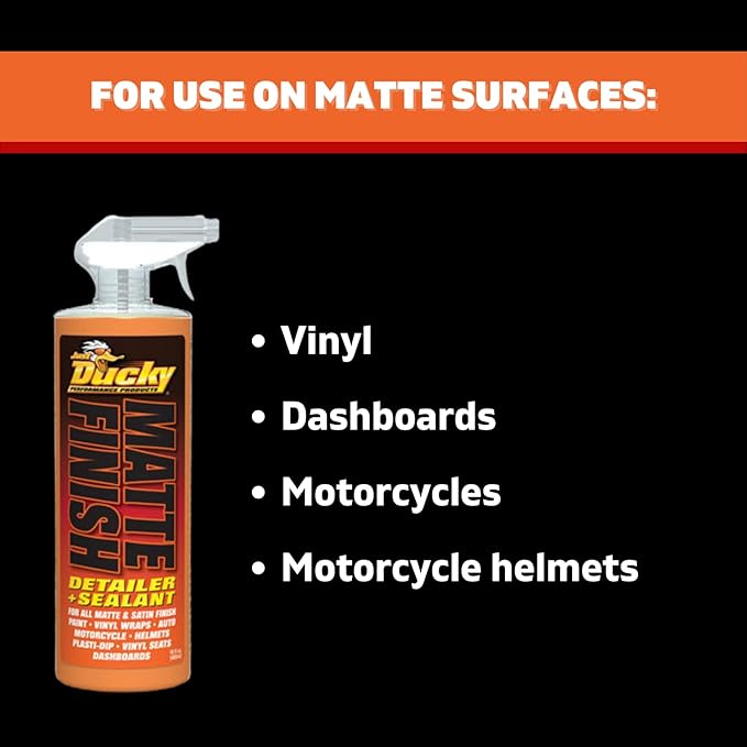 DUCKY PRODUCTS Matte Finish: Detailer & Sealant Spray for Matte & Satin Finish Paint, 16 oz