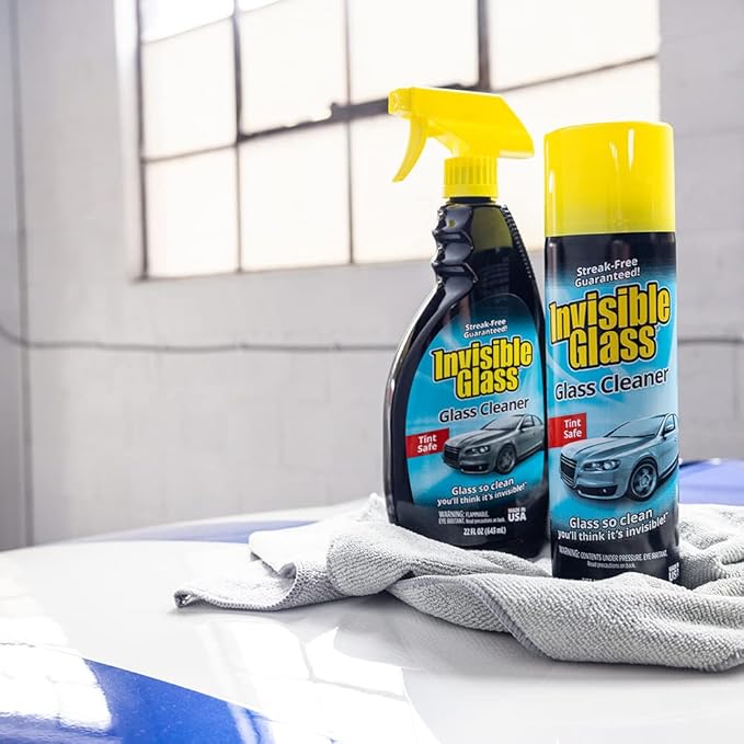Invisible Glass 92164 Premium Glass Cleaner Spray for Car Windshields and Windows, Automotive and Home Window Cleaner, Streak-Free, Ammonia-Free, Tint-Safe – 22 fl oz