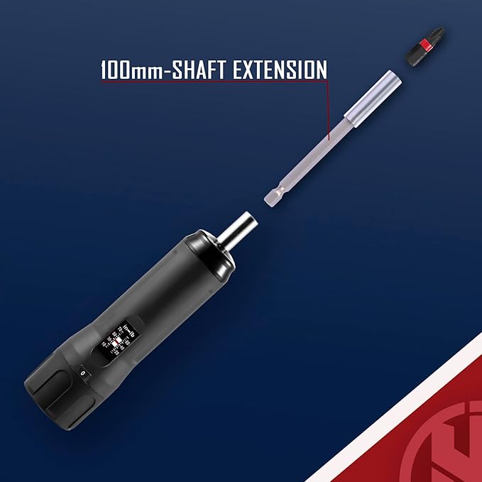 KNINE OUTDOORS Torque Screwdriver Wrench Driver Set 10-70 Inch Pounds lbs for Maintenance with T-bar Handle, 40 Hex Bits, 1/4" Socket, Shaft Extension, For Tools, Bike Repairing and Mounting (Black)