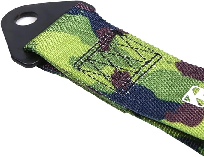 Kyostar Universal Racing Tow Strap for Front or Rear Bumper Towing Hooks (Camouflage)