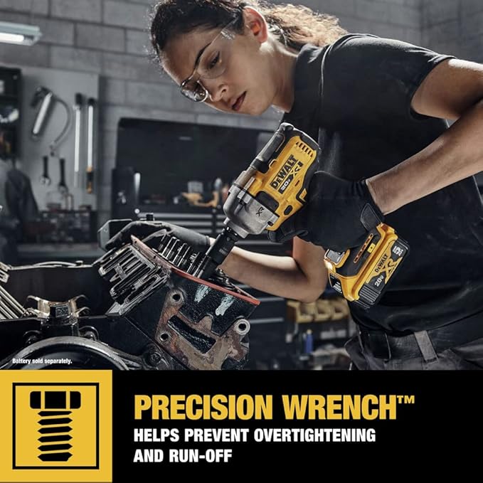 DEWALT 20V MAX XR Cordless Impact Wrench, 1/2", Includes Detent Pin Anvil and Belt Clip, Bare Tool Only (DCF892B)