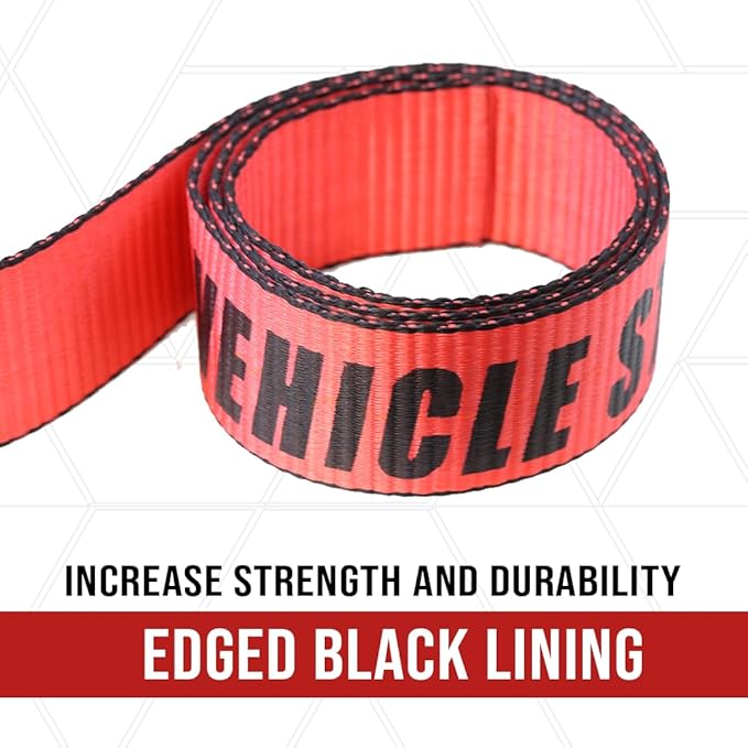 Boxer Pro Tow Straps V Bridle 2 Inch x 6 Feet with Snap Hooks, Recovery V Strap, Rollback, Car Hauler, Towing – B/S 10,000lbs Boxer Vehicle Strap Series