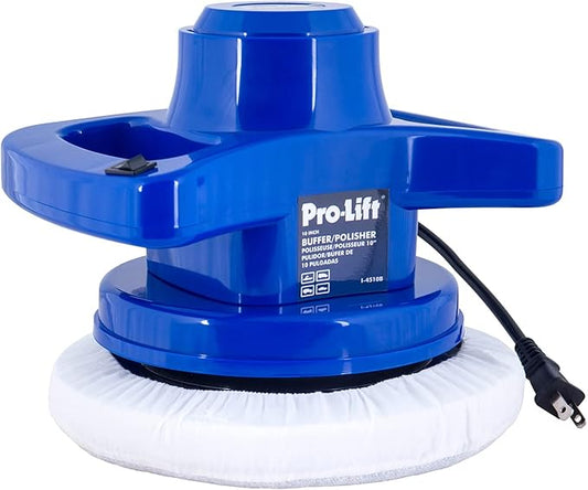 Pro-LifT 10-inch Buffer/Polisher - Powerful and User-Friendly Tool with 3200 RPM for Car Detailing,Blue