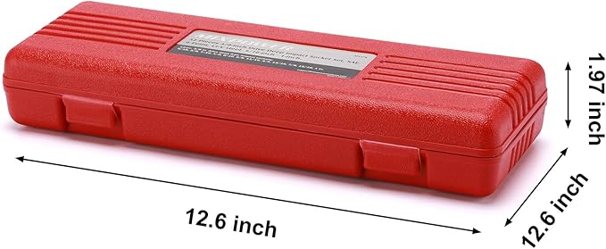 MIXPOWER 12 Pieces 3/8-Inch Drive Deep Impact Socket Set, 5/16 to 1 inch, CR-V, SAE, 6 Point, Deep, 12 Pieces 3/8" Dr. Socket